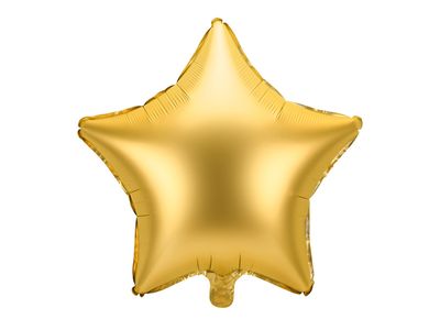 Folieballon ster goud Satijn 48cm