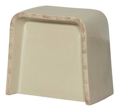 BePureHome Bijzettafel 'Shoal' Keramiek, 46 x 31cm, kleur Crème