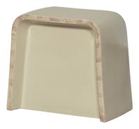 BePureHome Bijzettafel 'Shoal' Keramiek, 46 x 31cm, kleur Crème