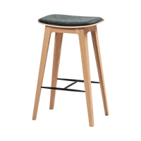 Nordic Bar Stool - Oak with stitches
