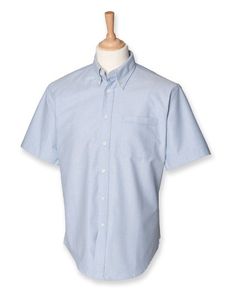 Henbury W515 Men`s Classic Short Sleeved Oxford Shirt