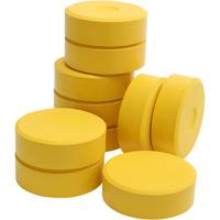 Colortime Tempera vloeibare aquarelverf, h: 19 mm, d 57 mm, geel, 10 stuk/ 1 doos