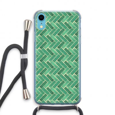 Moroccan tiles 2: iPhone XR Transparant Hoesje met koord