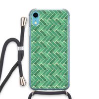 Moroccan tiles 2: iPhone XR Transparant Hoesje met koord