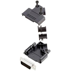 TRU COMPONENTS TCD45PKP15HDP26K 7709188 D-sub male connectorset 45 ° Aantal polen: 26 Soldeerkelk 1 stuk(s)