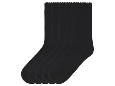 esmara 5 paar kinder sokken (Ruches/zwart, 35-38)
