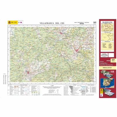Topografische kaart 569 MT50 Villafranca del Cid | CNIG - Instituto Geográfico Nacional1