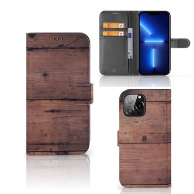 iPhone 13 Pro Max | Book Style Case | Old Wood