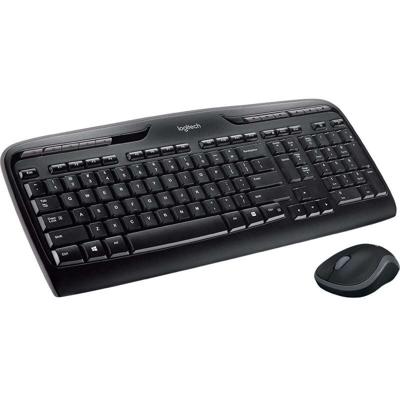 Toetsenbord en muis Logitech MK330 Zwart Qwerty Spaans