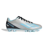 adidas X Crazyfast Messi.4 Gras Voetbalschoenen (FxG) Zilver Lichtblauw Zwart - thumbnail