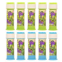 Dinosaurus bellenblaas - 24x - flesje met bal spelletje in dop - 60 ml - uitdeel cadeaus