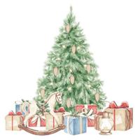 Servet l40b40cm tree and gift 12st Duni - Duni