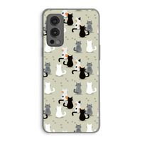 Katten: OnePlus Nord 2 5G Transparant Hoesje Katten: OnePlus Nord 2 5G Transparant Hoesje