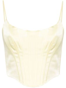 ZIMMERMANN haut-corset en soie - Jaune