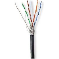 Netwerk Kabel Rol | CAT6 | Solid | S/FTP | CCA | 305.0 m | Buitenshuis | Rond | PE | Zwart | Gift Bo - thumbnail