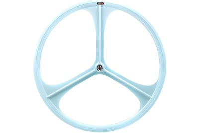 Teny Rim Tri Spoke Fixed Gear Voorwiel - Sky Blauw Teny Rim Tri Spoke Fixed Gear Voorwiel - Sky Blauw