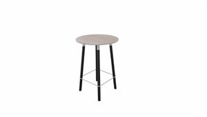 Tafel 9411 barhoogte - 80 cm. - Alu - Eiken Robson - Beuken donker