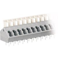 WAGO 256-403 Veerkrachtklemblok 2.50 mm² Aantal polen 3 Grijs 1 stuk(s)