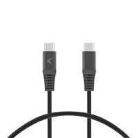 USB-kabel KSIX Zwart 1 m