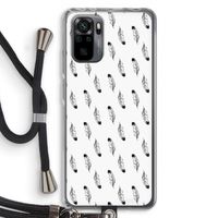 Pluimen: Xiaomi Redmi Note 10 Pro Transparant Hoesje met koord