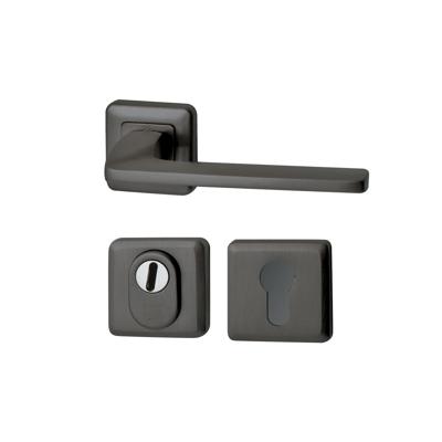 Hardbrass Achterdeurset vierkant Zenith compleet SKG*** - PVD gun metal