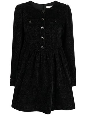 b+ab robe en maille métallisée - Noir