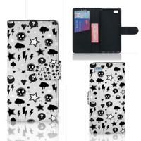 Telefoonhoesje met Naam Huawei Ascend P8 Lite Silver Punk