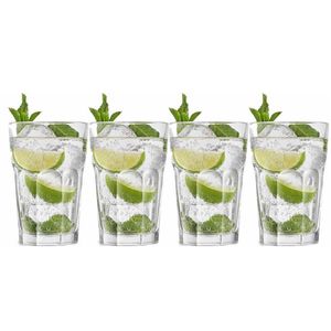 4x Drinkglazen/waterglazen transparant 440 ml Oban