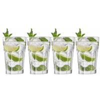 4x Drinkglazen/waterglazen transparant 440 ml Oban