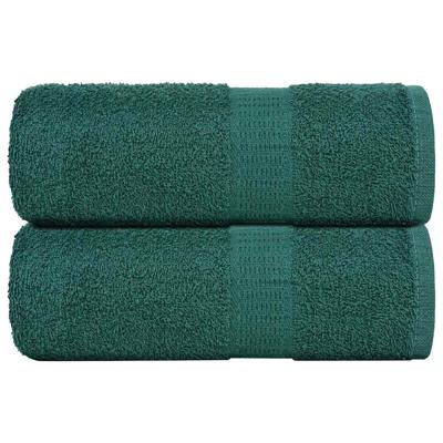 VidaXL Washandjes 2 stuks frogn groen 30x30 cm 100% katoen