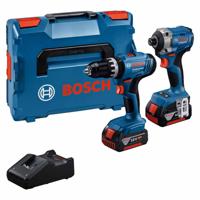 Bosch Blauw | Combopack | GSB 18V-25 + GDX 18V-285 | 2 x 4.0Ah + lader | In L-Boxx 136 - 0615A5008D