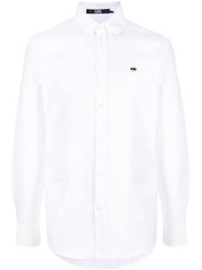 Karl Lagerfeld chemise Ikonik en popeline - Blanc