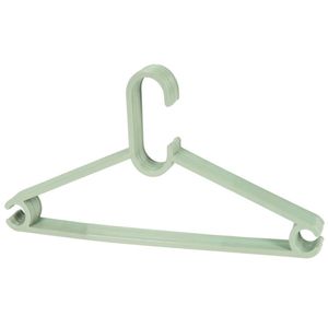 Storage Solutions kledinghangers - set van 10x - kunststof - mintgroen - Kledinghangers