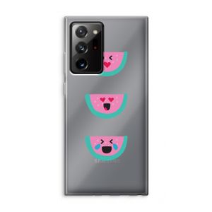 Smiley watermeloen: Samsung Galaxy Note 20 Ultra / Note 20 Ultra 5G Transparant Hoesje
