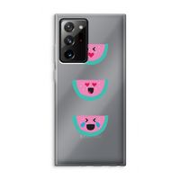 Smiley watermeloen: Samsung Galaxy Note 20 Ultra / Note 20 Ultra 5G Transparant Hoesje