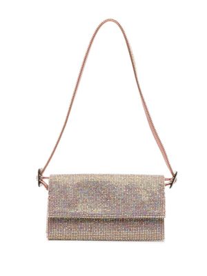 Benedetta Bruzziches sac porté épaule Vittissima à ornements strassés - Rose