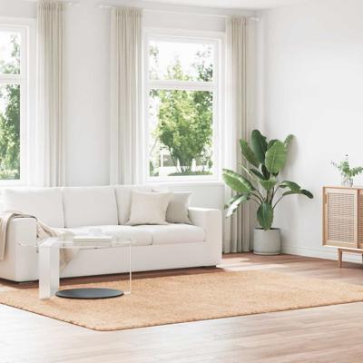 Hoogpolig vloerkleed NAVARRA 200x290 cm polyester beige