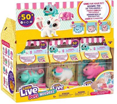 Needes - LITTLE LIVE PETS - Serie 2 - Elektronische huisdieren - Doos met 9 willekeurige modellen