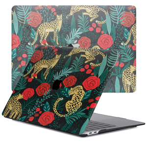 Lunso MacBook Air 13 inch M1 (2020) cover hoes - case - Leopard Roses