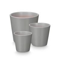 Pottenset Ibergarden Grijs Klei Ø 14 cm Ø 22 cm Ø 17 cm 3 Onderdelen