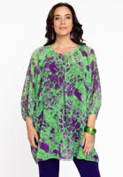 Yoek Blouse FIERCE | Groen | Maat 54/56