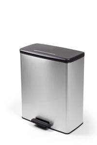 Curver deco bin 65 liter rechthoekig zilver metallic
