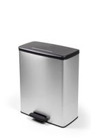 Curver deco bin 65 liter rechthoekig zilver metallic