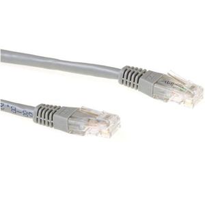 ACT Grijze 1 meter U/UTP CAT6A patchkabels met RJ45 connectoren