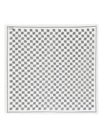 MISBHV écharpe bicolore à motif monogrammé - Blanc