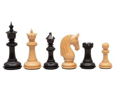 Blackburne Luxe Ebbenhouten Schaakstukken 11 cm