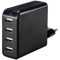 VOLTCRAFT UC-4AXX001 USB-oplader 24 W Binnen Uitgangsstroom (max.) 4.8 A Aantal uitgangen: 4 x USB-A - thumbnail