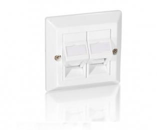 Equip 760301 universal faceplate (5 pcs), white, abs synthetics, polycarbonate, conventional