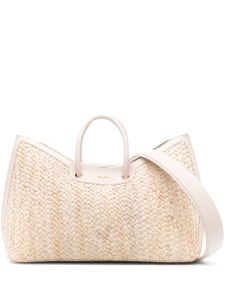 Cult Gaia Idalia interwoven tote bag - Tons neutres