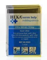 Heka Reddingsdeken goud/zilver 160 x 210 1 Stuks